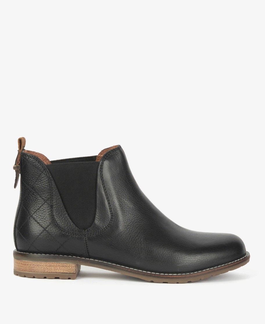 Women Barbour Boots | Camelia Diamond-Quilted Chelsea Boots