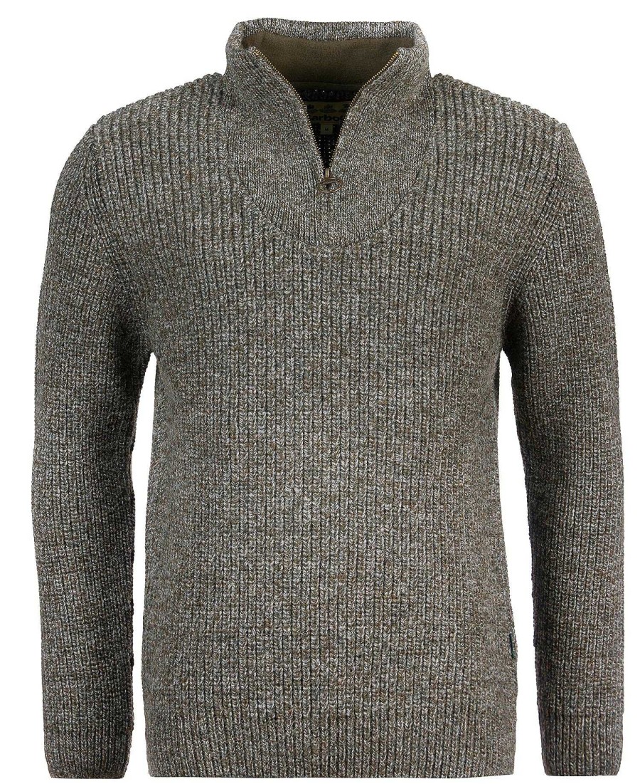 Men Barbour Jumpers | New Tyne Half Zip Jumper