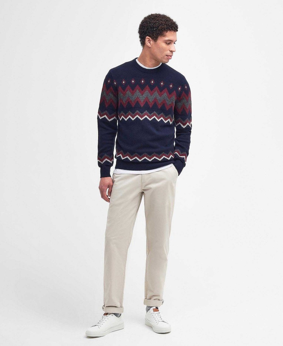 Men Barbour Jumpers | Regis Fairisle Sweatshirt