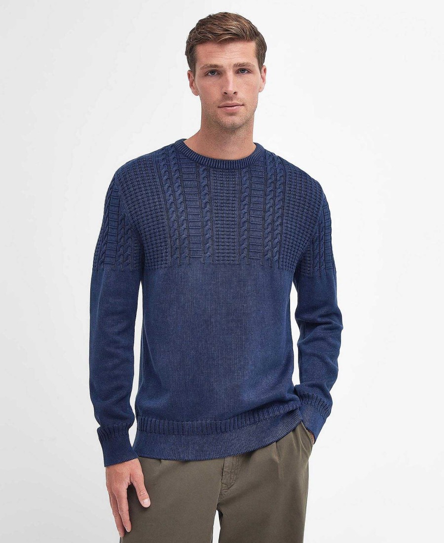 Men Barbour Jumpers | Ilderton Crew Neck Jumper