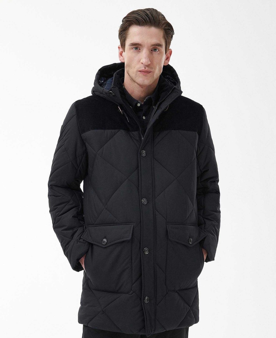 Men Barbour Parka Jackets | Elmwood Quilted Parka Jacket