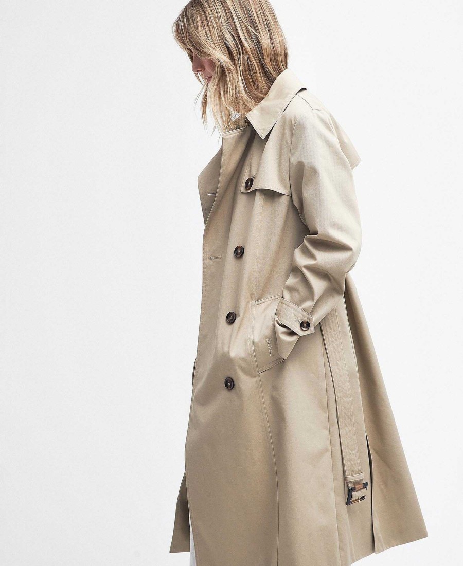 Women Barbour Trench Coats | Greta Showerproof Trench Coat