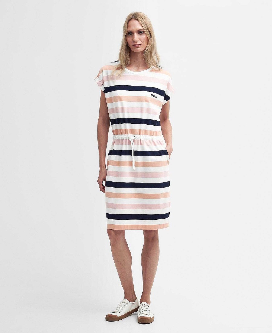 Women Barbour | Marloes Striped T-Shirt Dress