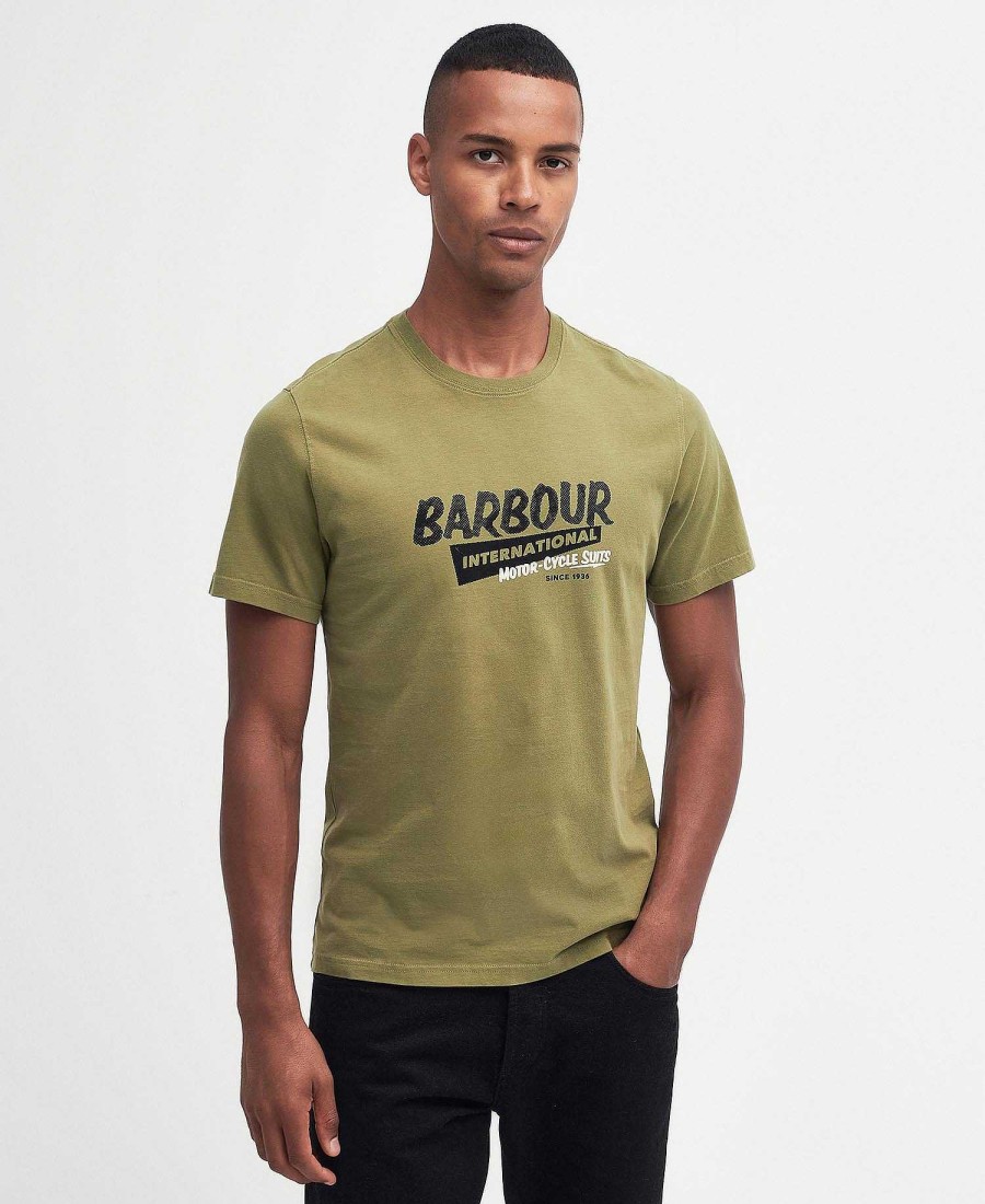 Men Barbour T-Shirts | Electric Graphic T-Shirt