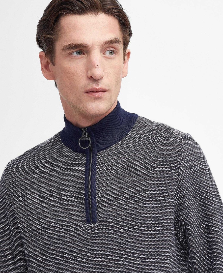 Men Barbour Jumpers | Dunstan Half-Zip Jumper