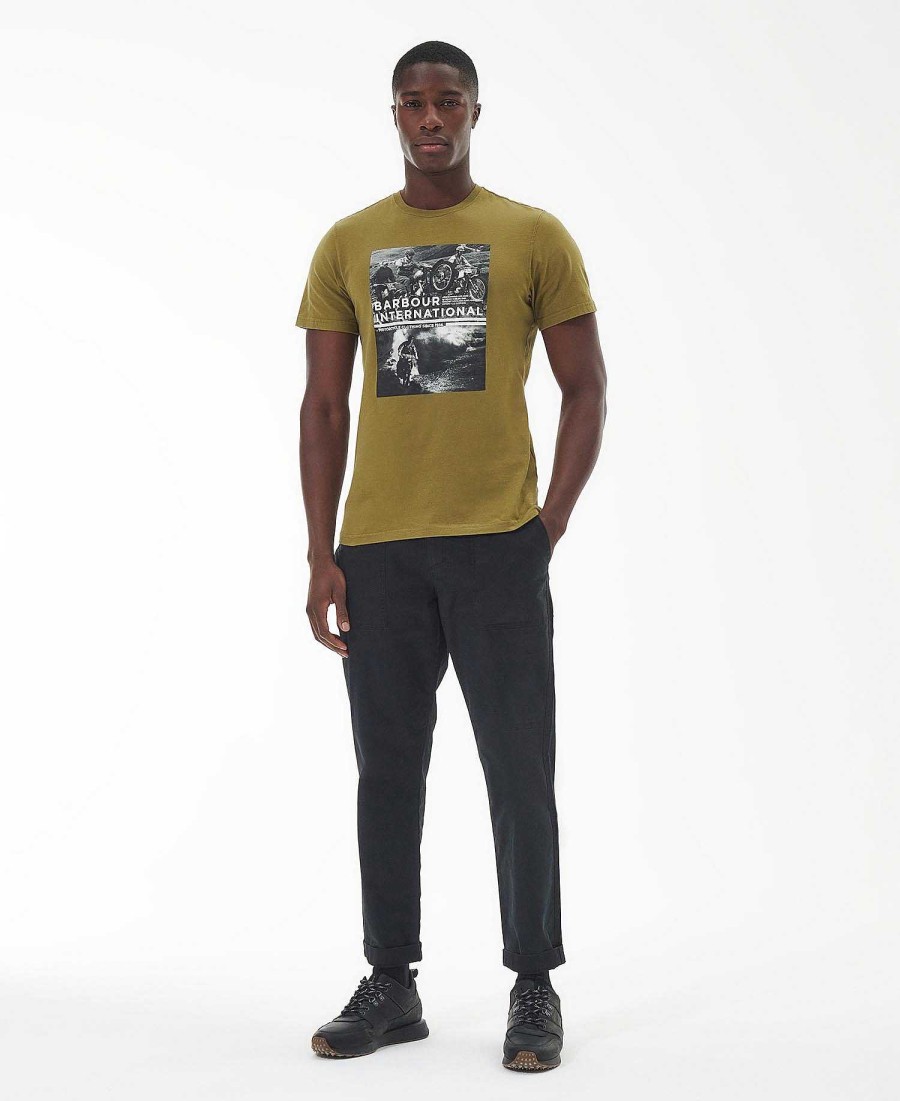 Men Barbour T-Shirts | Race T-Shirt