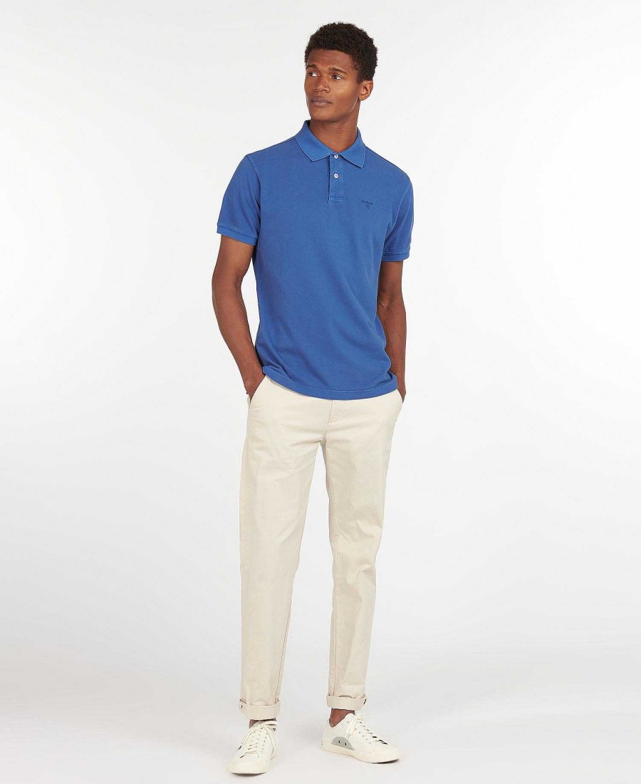 Men Barbour Polo Shirts | Washed-Out Sports Polo Shirt