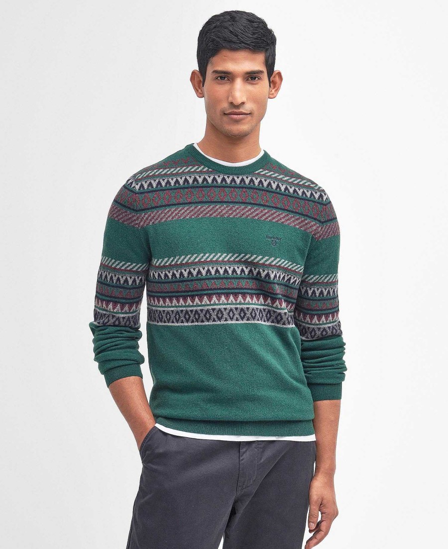 Men Barbour Jumpers | Winterborne Fairisle Sweatshirt