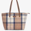 Accessories Barbour Bags & Luggage | Wetherham Quilted Tartan Tote Bag