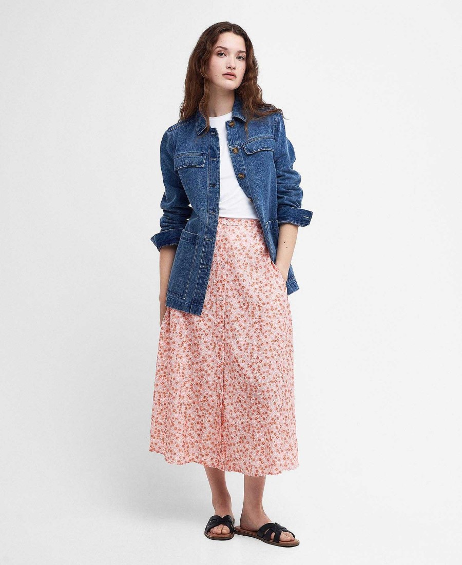 Women Barbour | Sandgate Floral Midi Skirt