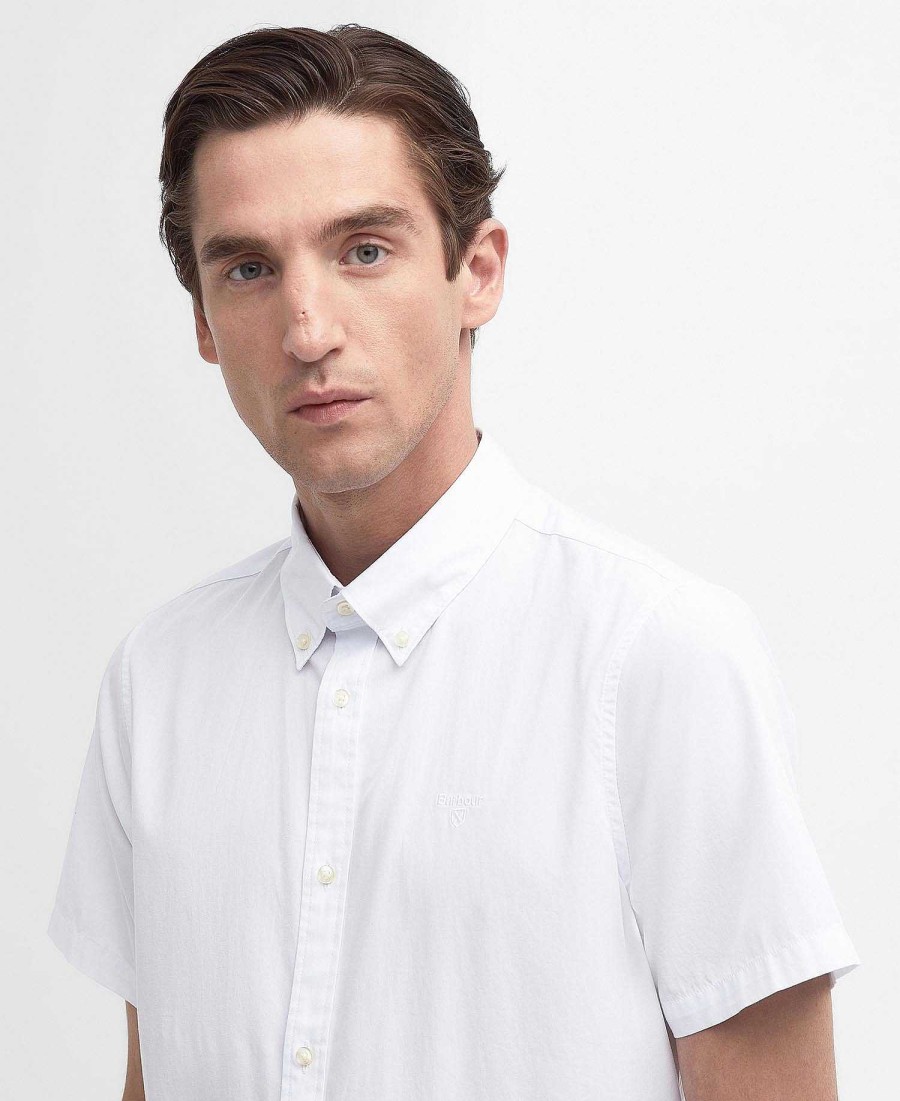 Men Barbour Shirts | Crest Poplin Tailored Shirt