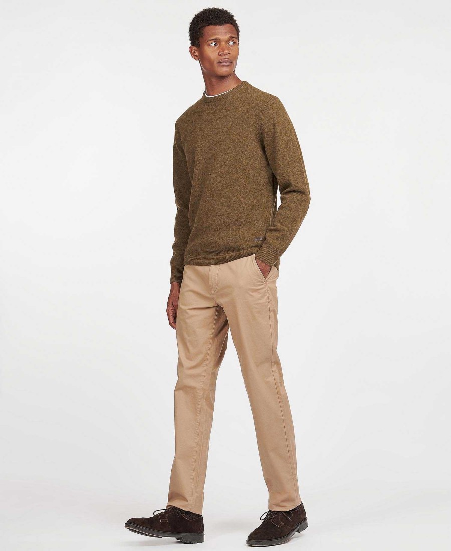 Men Barbour Jumpers | Essential Crew-Neck Sweatshirt