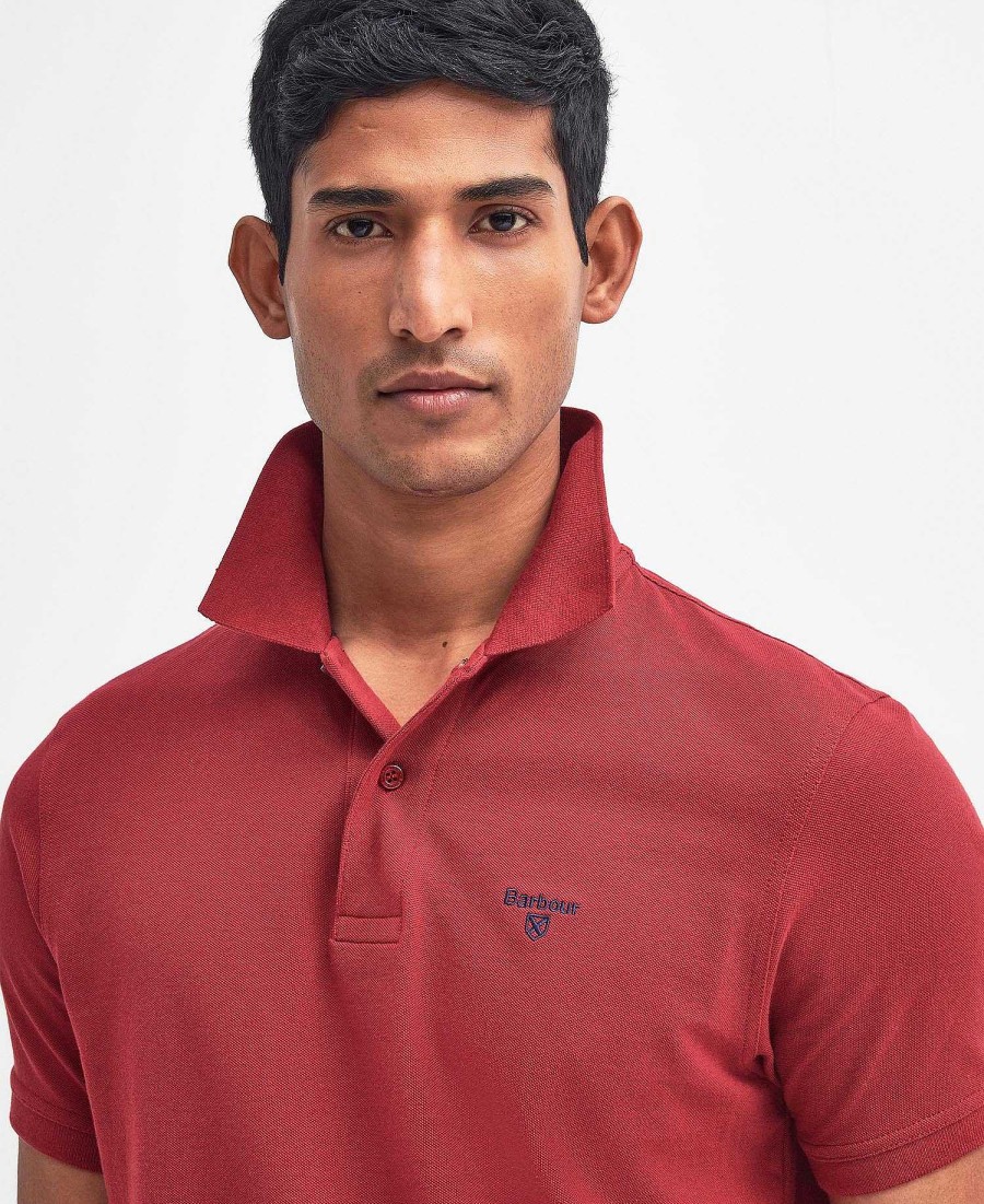 Men Barbour Polo Shirts | Lightweight Sports Polo Shirt