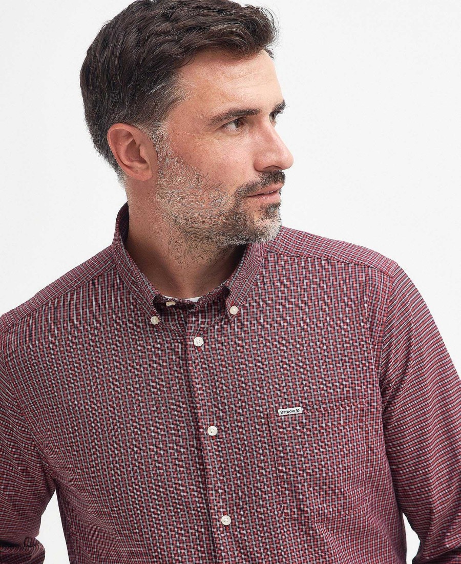 Men Barbour Shirts | Grove Tailored Long-Sleeved Shirt