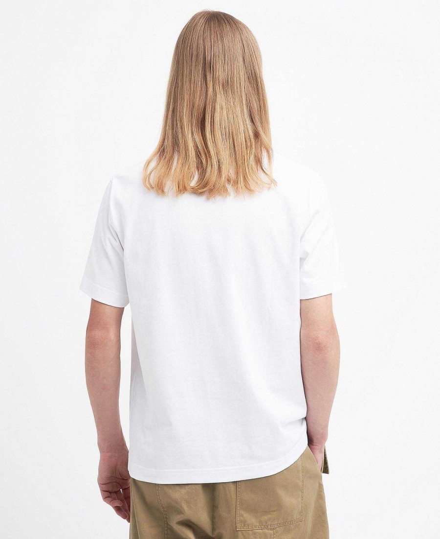 Men Barbour T-Shirts | Barbour X Maison Kitsune Beaufort Fox T-Shirt