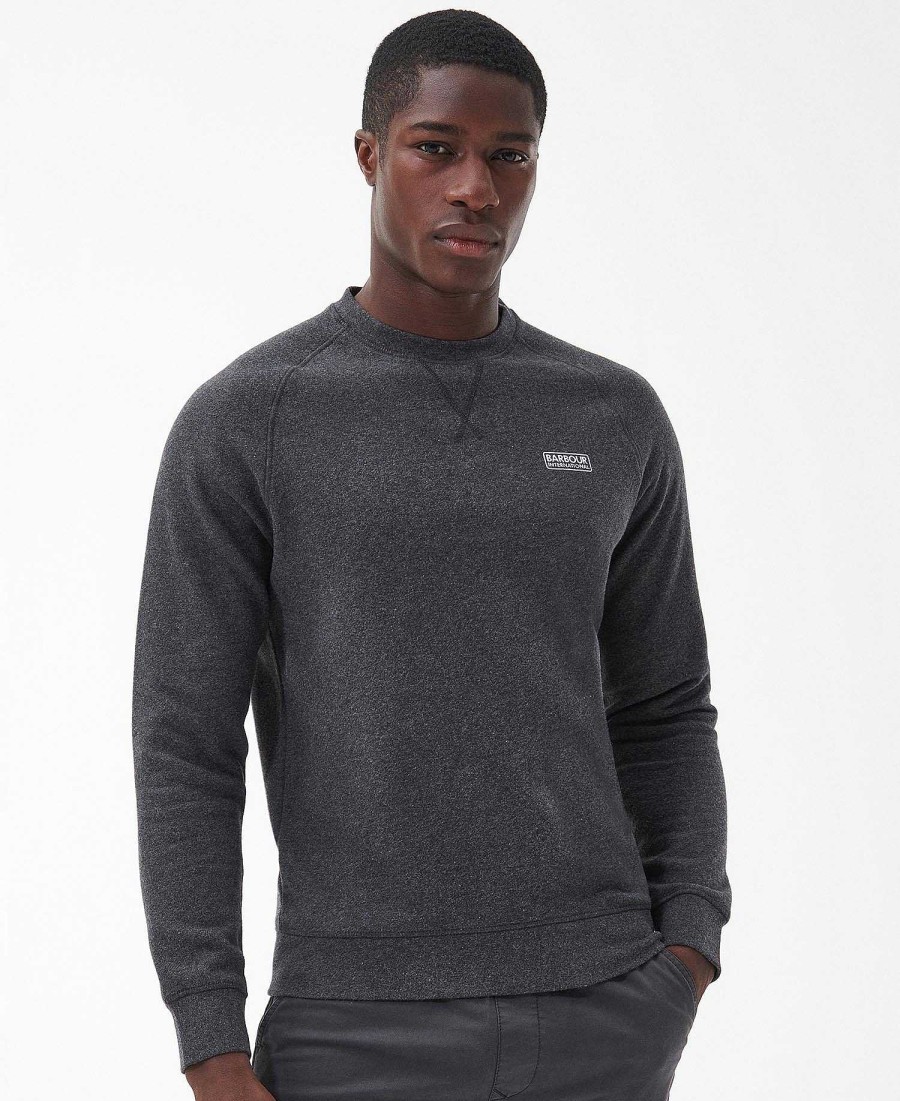 Men Barbour Hoodies & Sweatshirts | Essential Crew Sweat