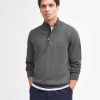 Men Barbour Jumpers | Cotton Half Zip