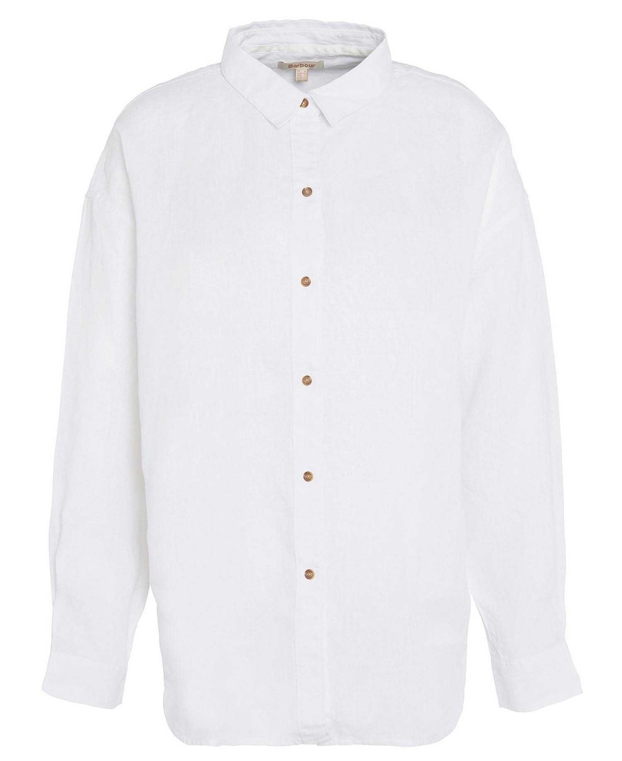 Women Barbour Shirts & Blouses | Hampton Relaxed Linen Shirt