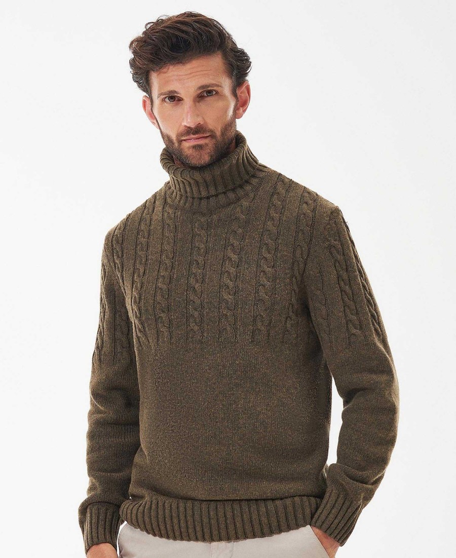 Men Barbour Jumpers | Duffle Cable-Knit Jumper