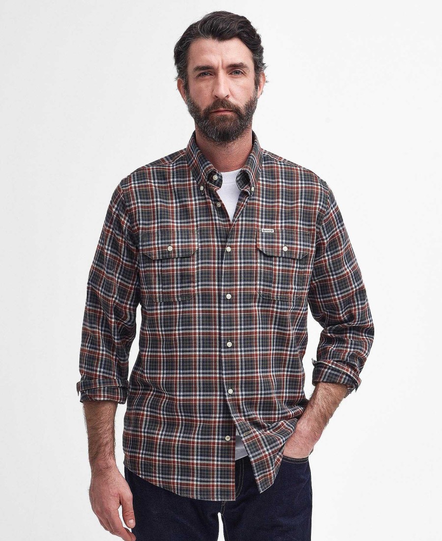 Men Barbour Shirts | Eastwood Thermo Weave Shirt