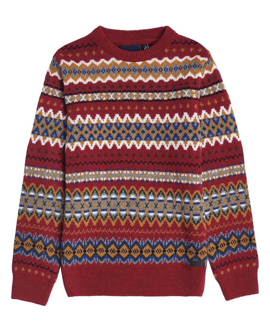 Kids Barbour Clothing | Boys Case Fairisle Jumper