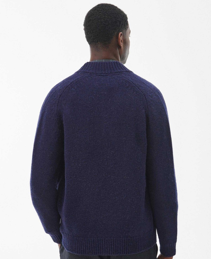 Men Barbour Jumpers | Calder Zip Through Jumper