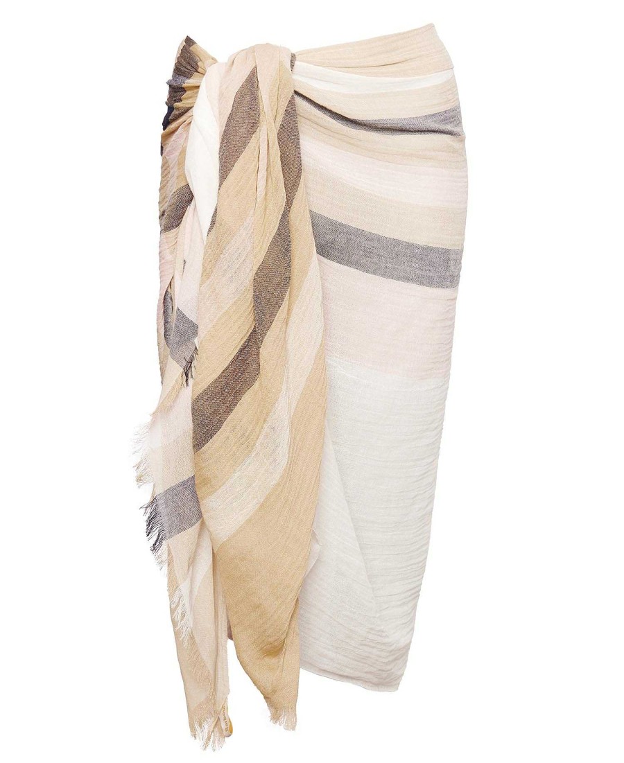 Accessories Barbour Scarves & Wraps | Bethany Striped Scarf