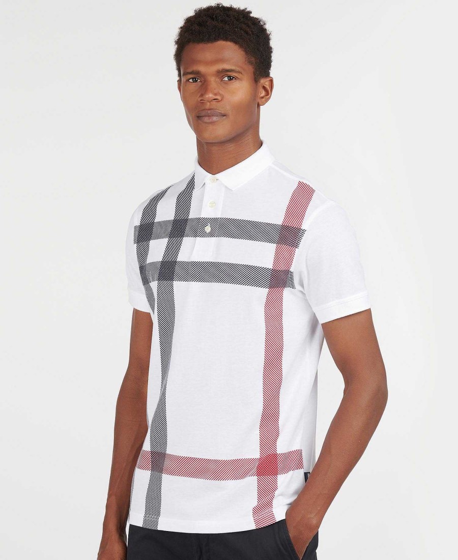 Men Barbour Polo Shirts | Blaine Oversized Tartan Polo Shirt