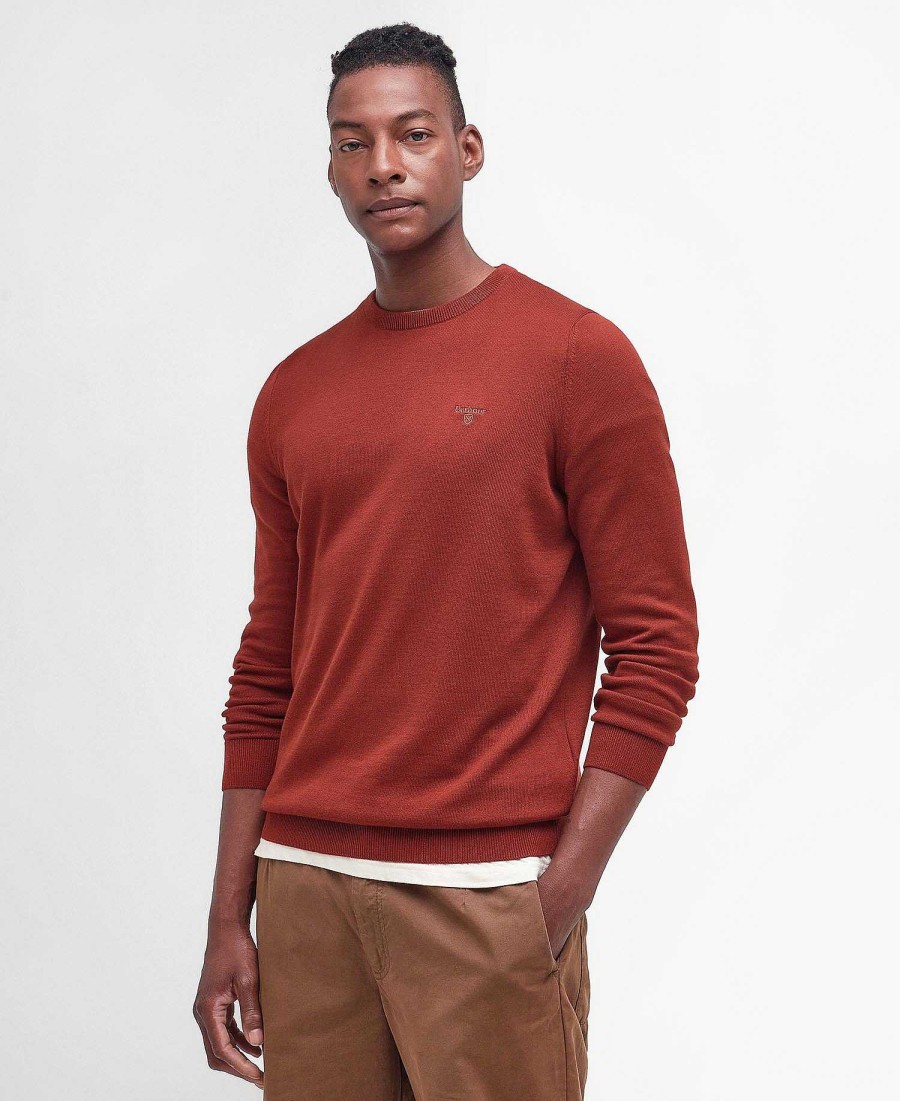 Men Barbour Jumpers | Pima Cotton Knitted Jumper