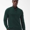 Men Barbour Jumpers | Cotton Half Zip Sweater