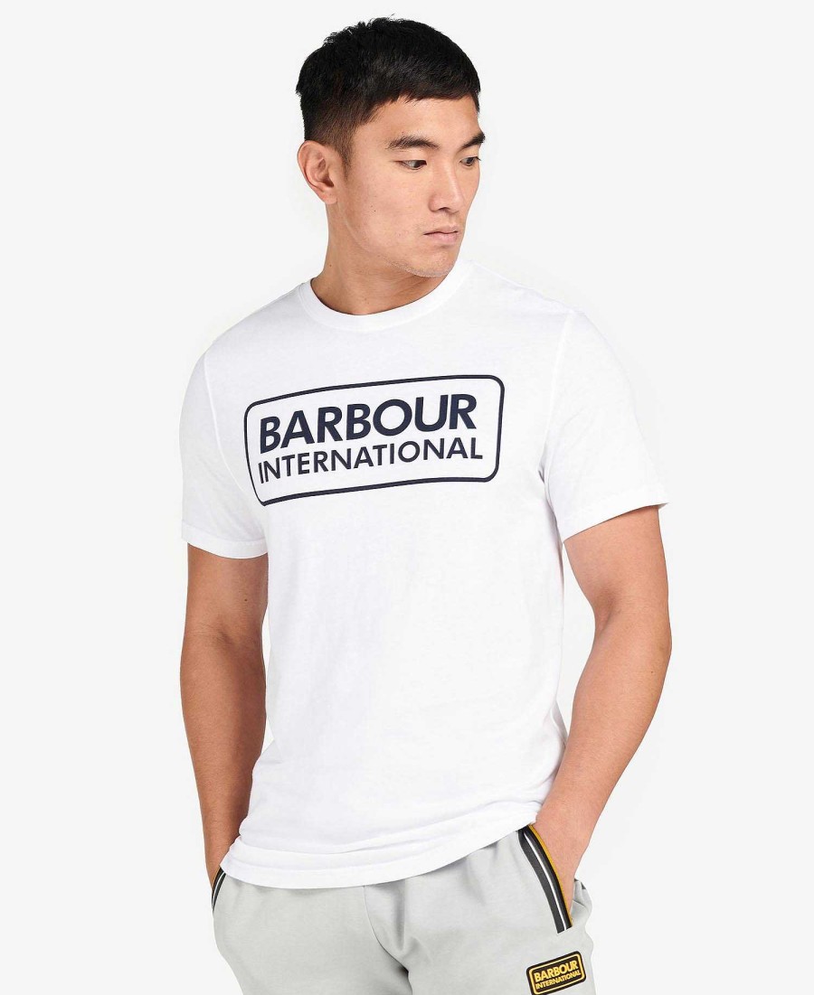 Men Barbour T-Shirts | Essential Large Logo T-Shirt