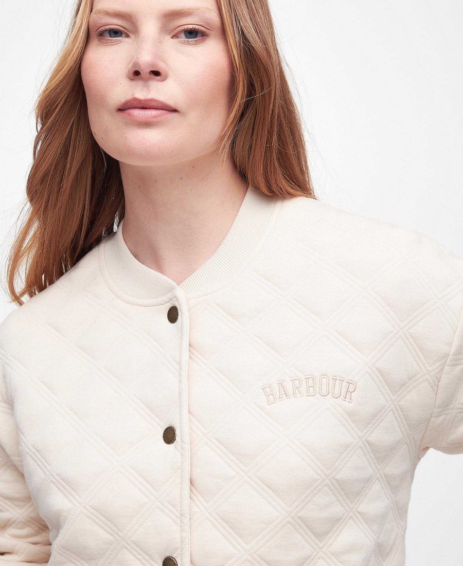 Women Barbour Hoodies & Sweatshirts | Woodlane Varsity Jacket