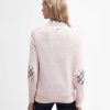 Women Barbour Jumpers | Lavender Crew Neck Jumper