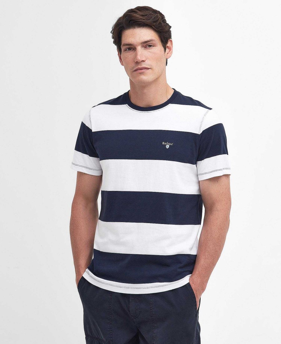 Men Barbour T-Shirts | Whalton Striped T-Shirt