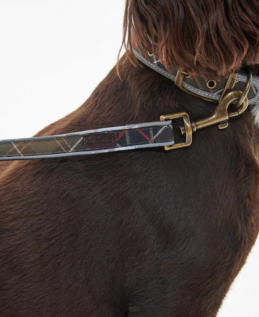 Accessories Barbour Leads | Reflective Tartan Comfort Dog Lead