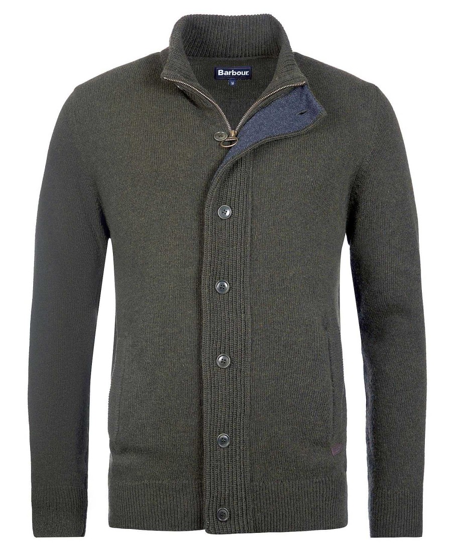 Men Barbour Jumpers | Essential Patch Zip Through Jumper