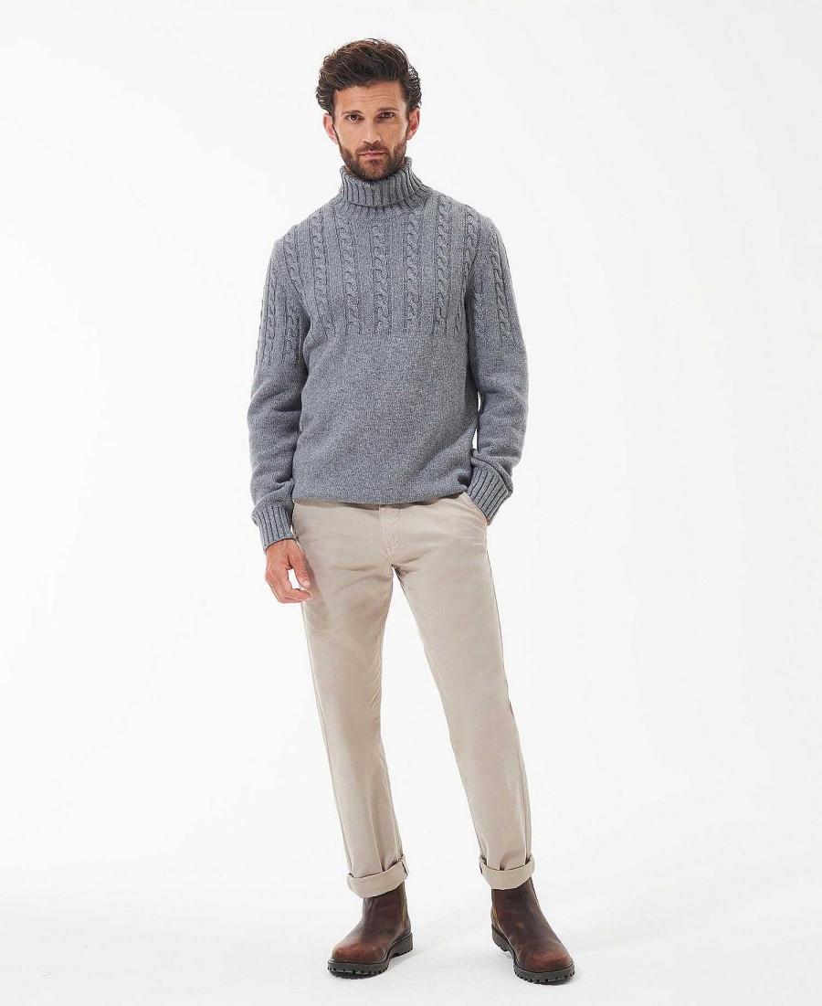 Men Barbour Jumpers | Duffle Cable-Knit Jumper