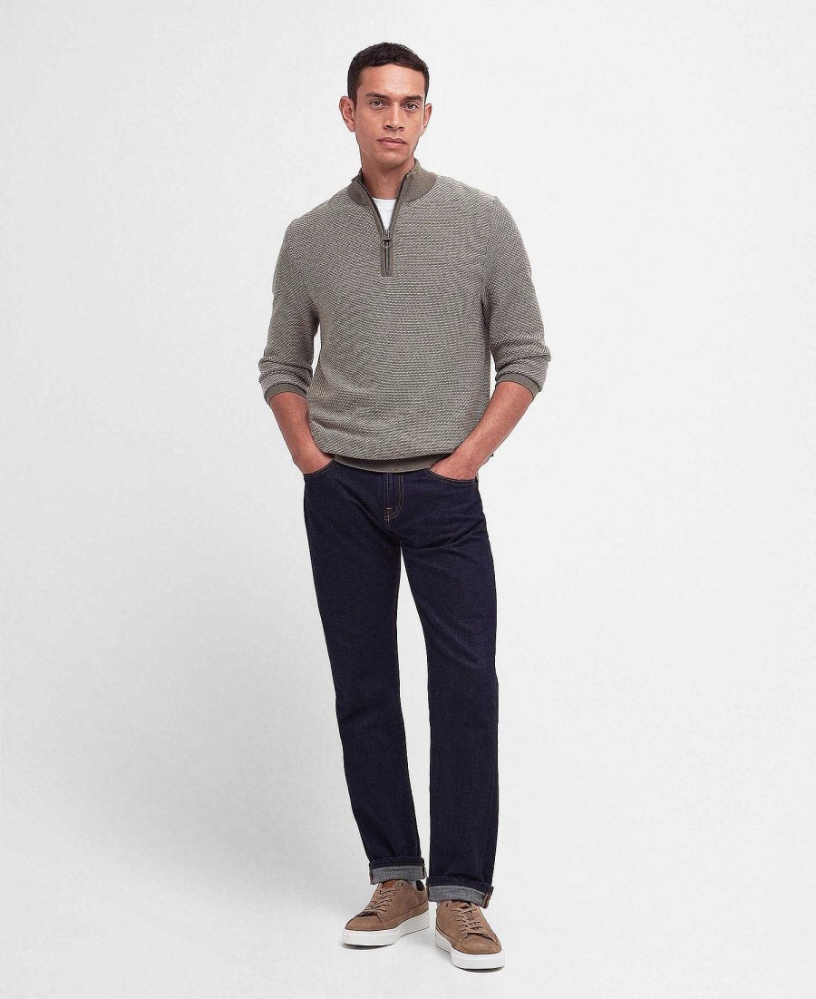 Men Barbour Jumpers | Dunstan Half-Zip Jumper