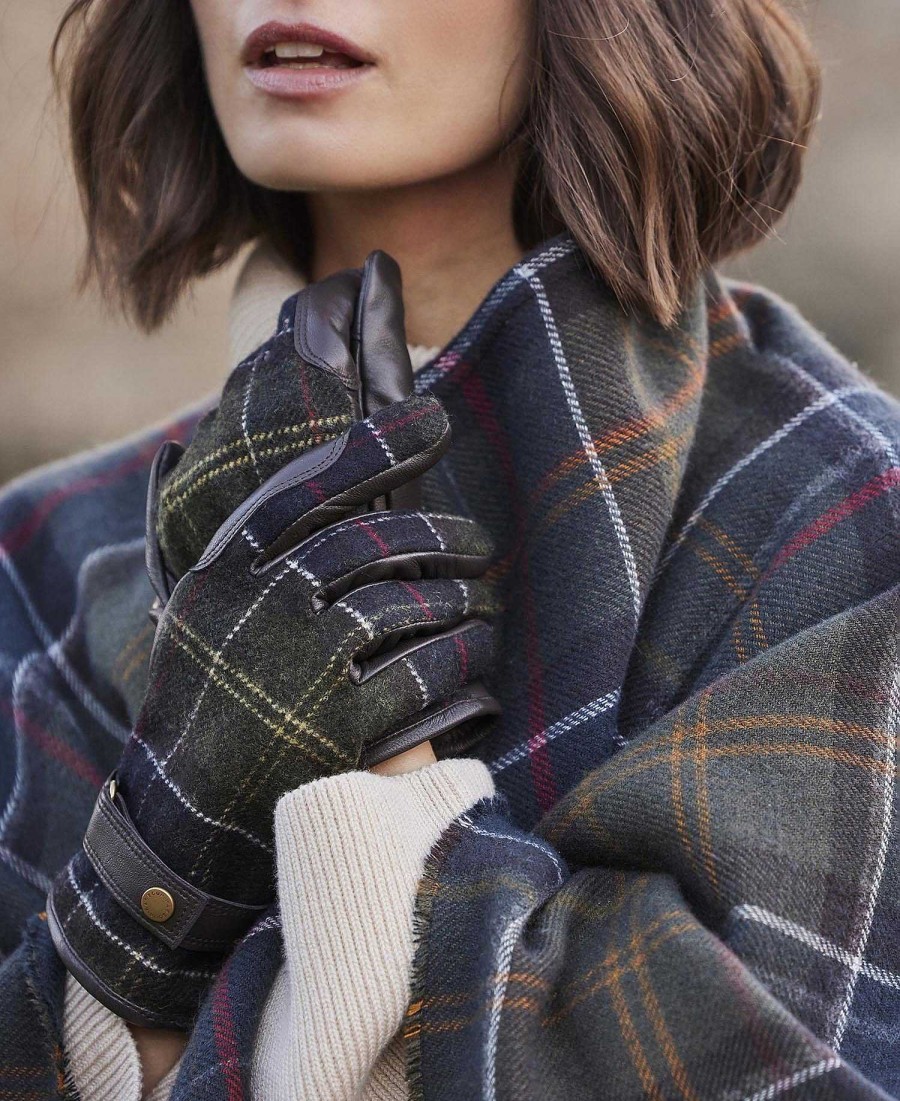 Accessories Barbour Hats & Gloves | Aubrey Tartan Gloves