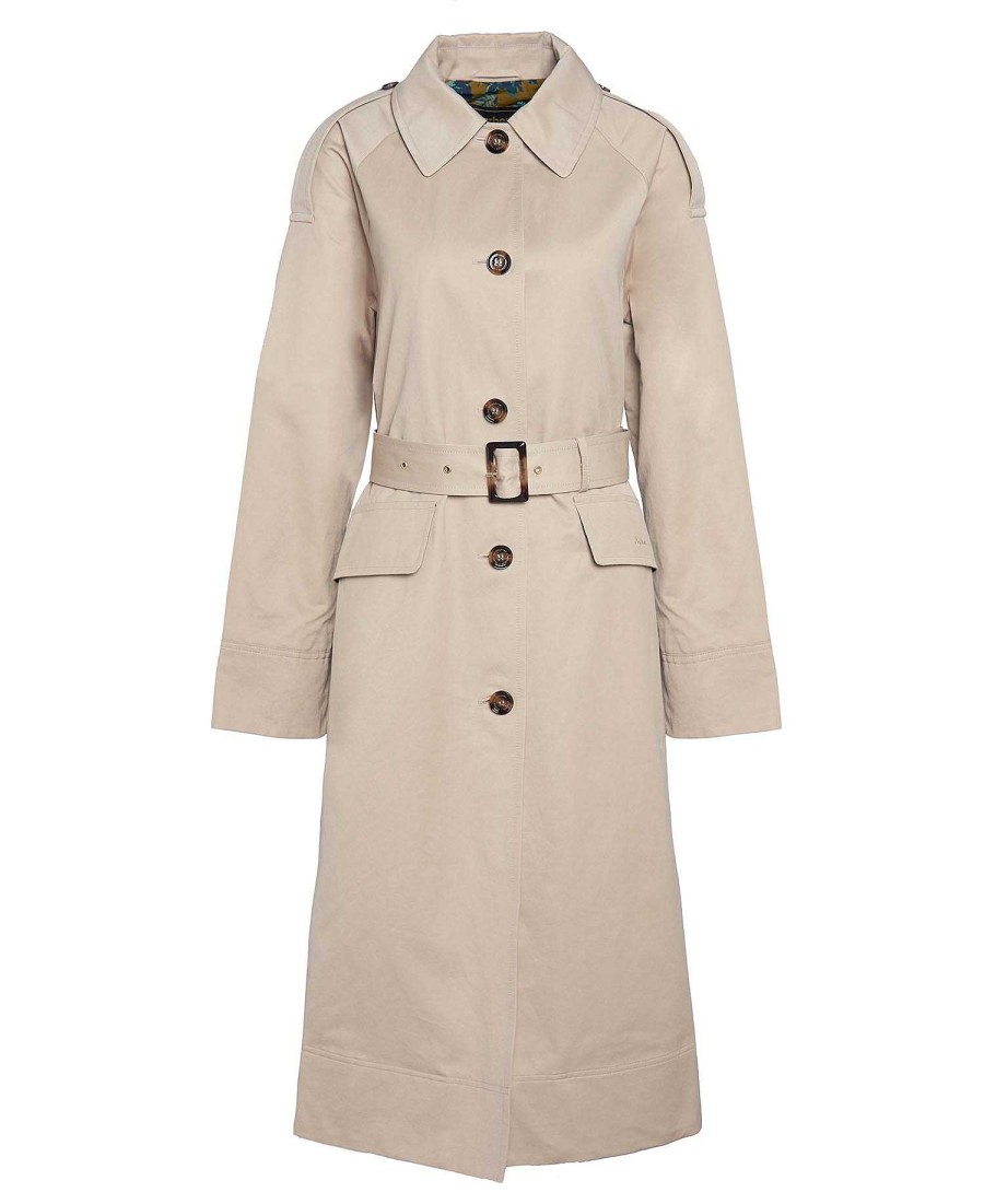 Women Barbour Trench Coats | Barbour X House Of Hackney Queensbridge Showerproof Trench Coat