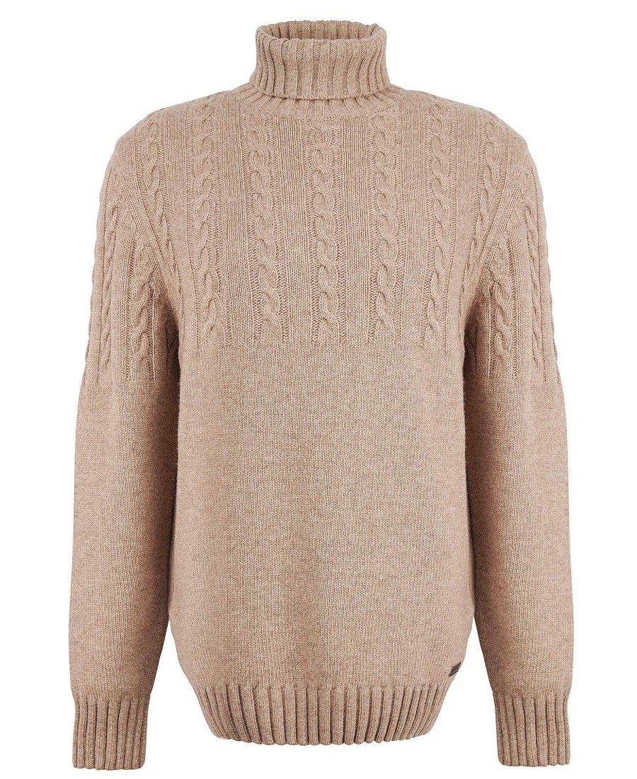 Men Barbour Jumpers | Duffle Cable-Knit Jumper