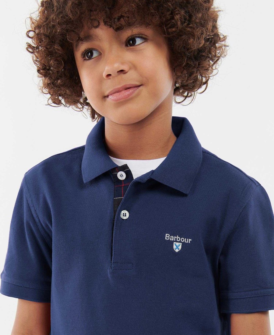 Kids Barbour Clothing | Boys' Tartan Polo Shirt