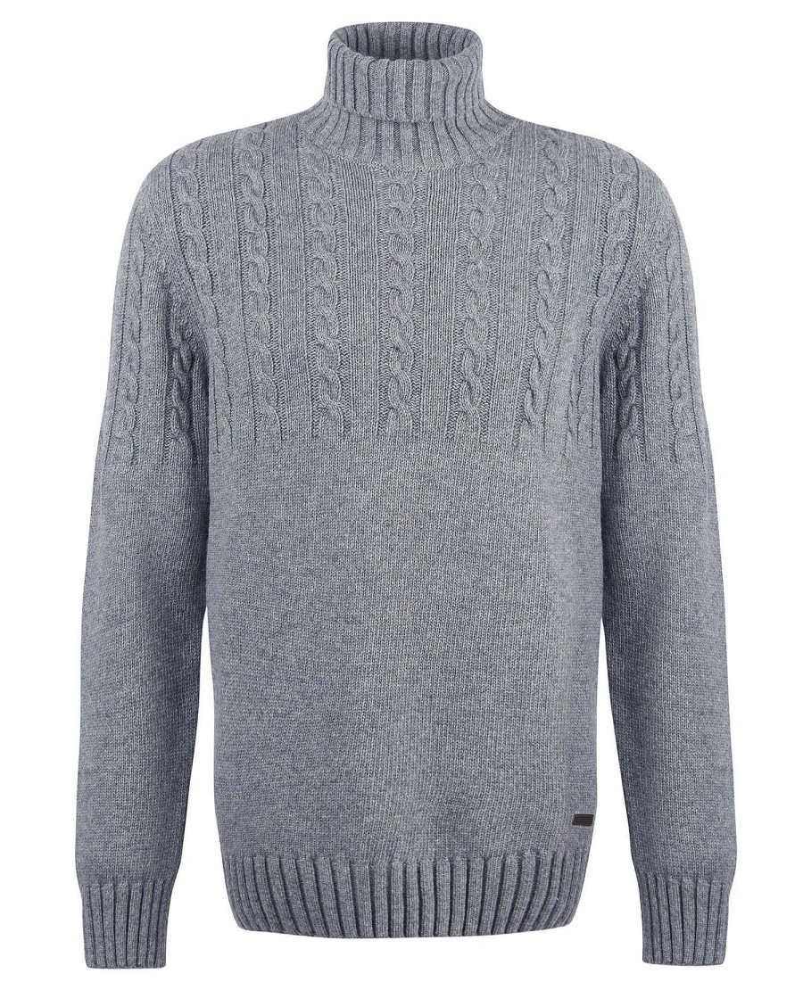 Men Barbour Jumpers | Duffle Cable-Knit Jumper