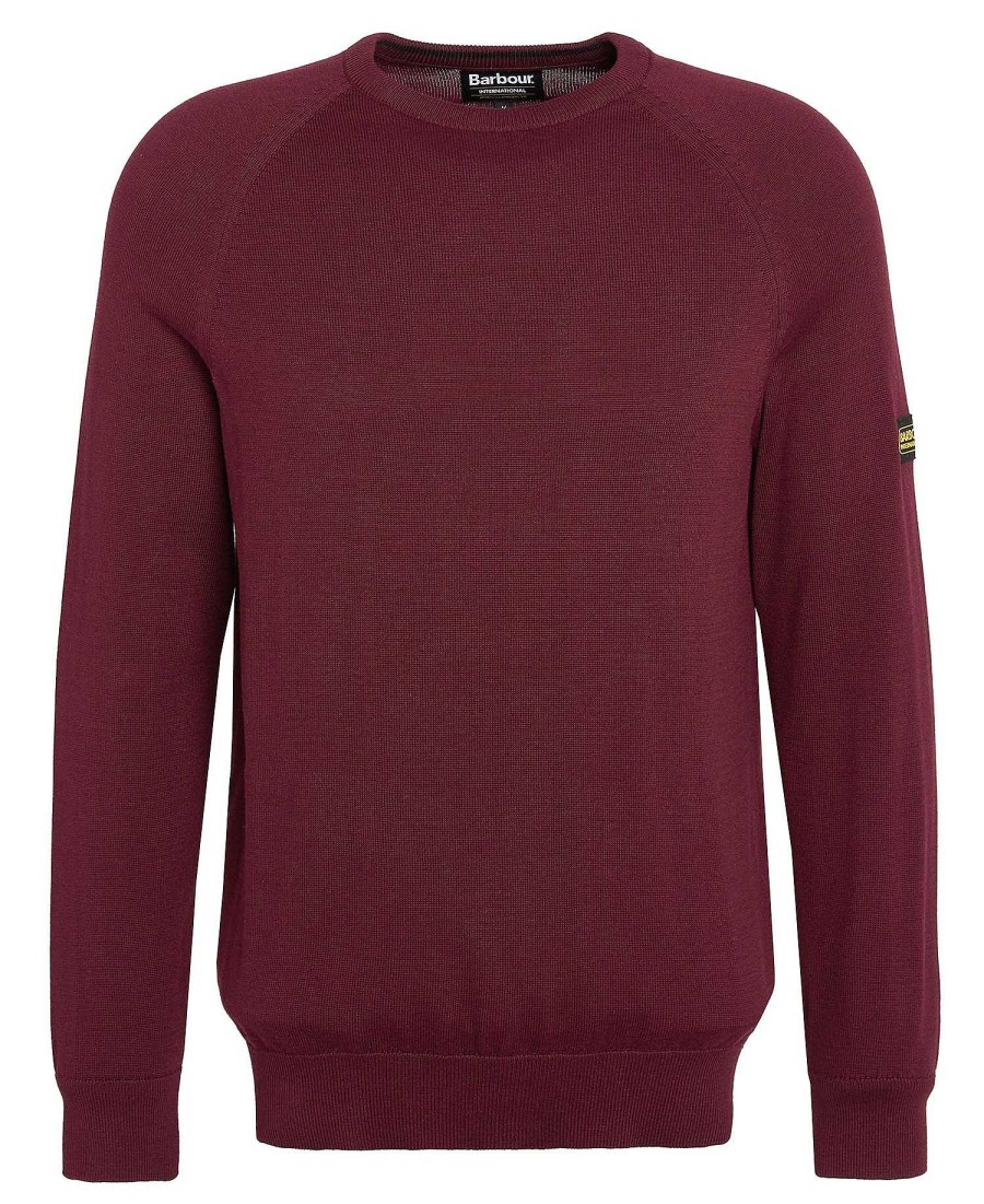 Men Barbour Jumpers | Cotton Crew Neck Sweater