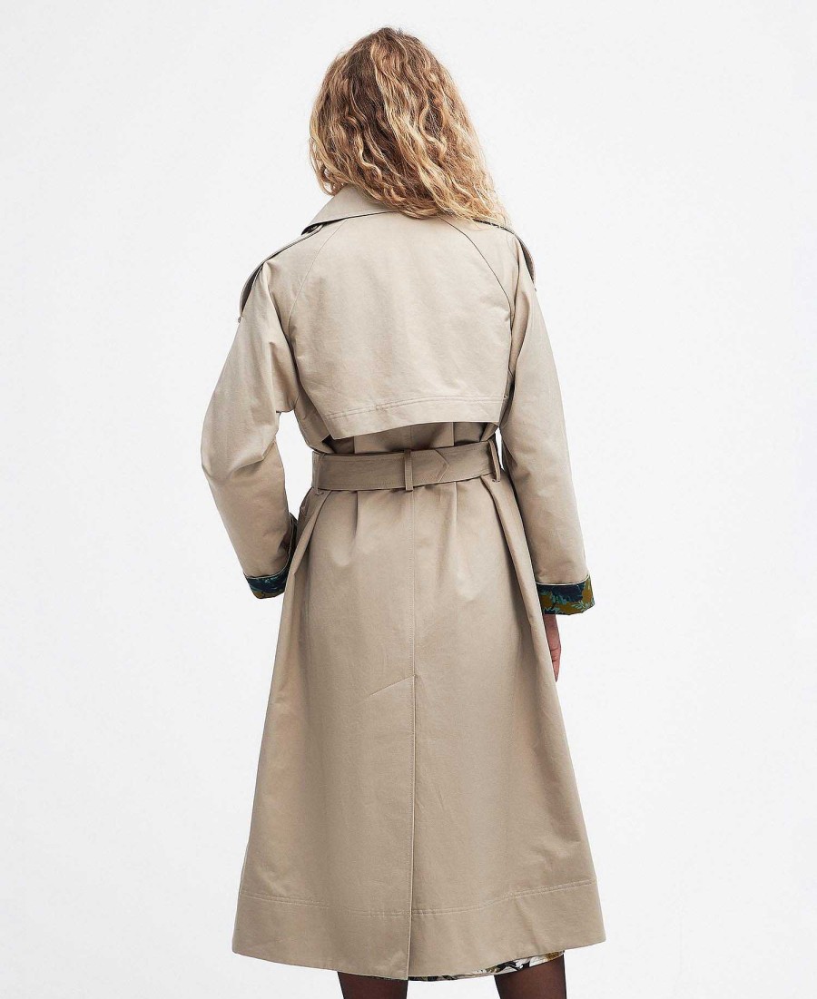 Women Barbour Trench Coats | Barbour X House Of Hackney Queensbridge Showerproof Trench Coat