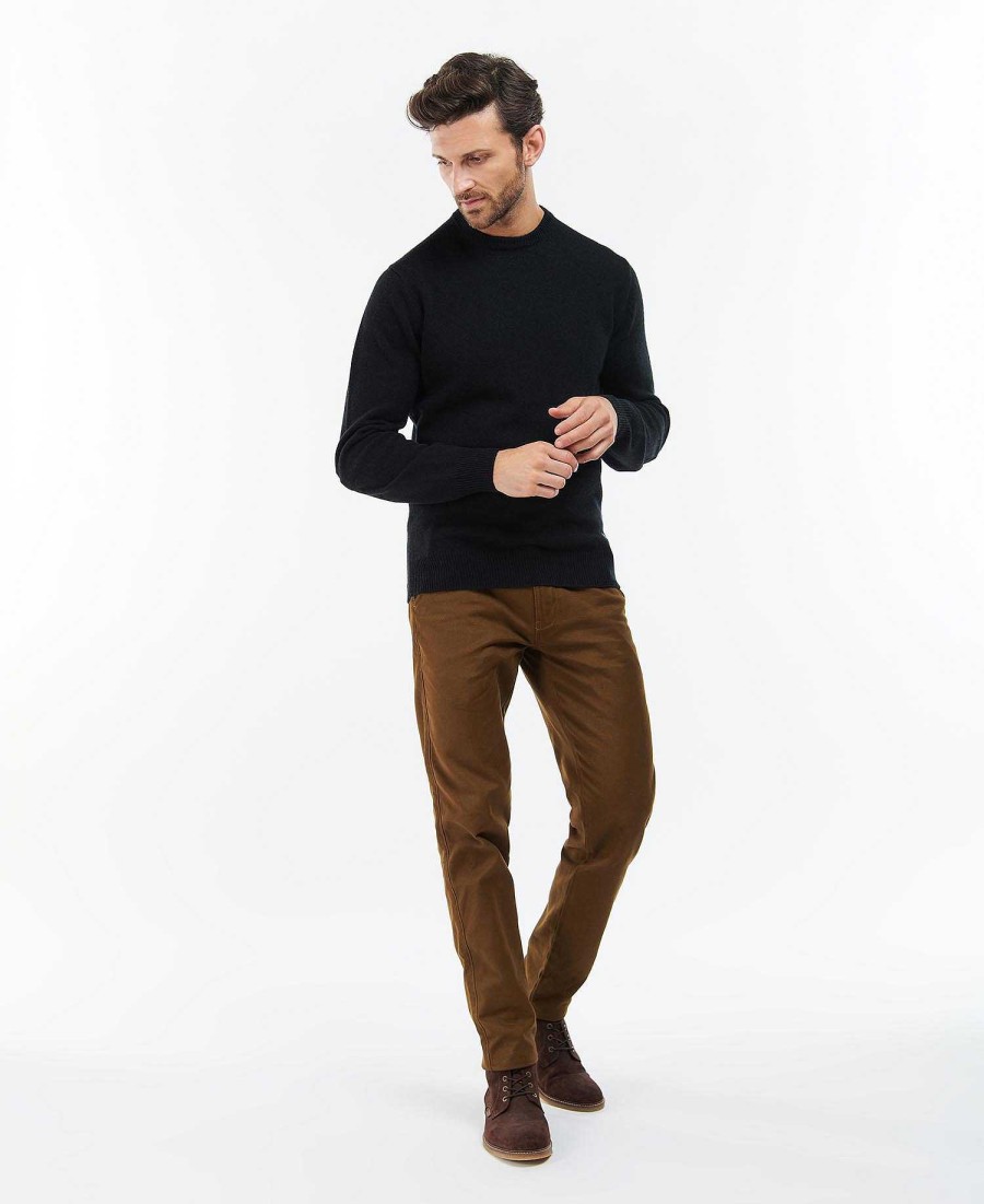 Men Barbour Jumpers | Essential Crew-Neck Sweatshirt