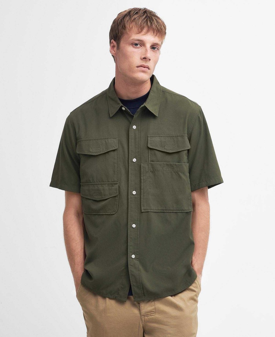 Men Barbour Shirts | Lisle Safari Oversized Shirt