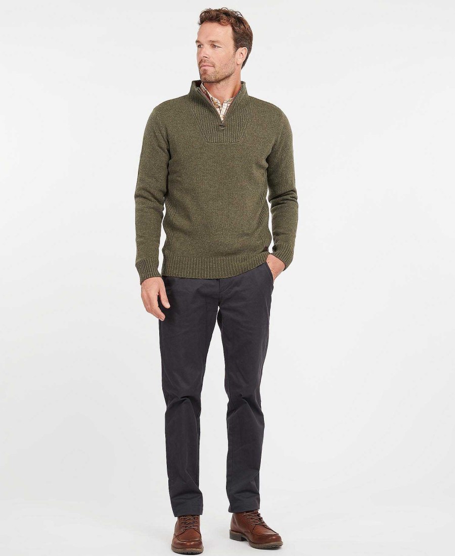 Men Barbour Jumpers | Nelson Essential Half Zip Sweatshirt