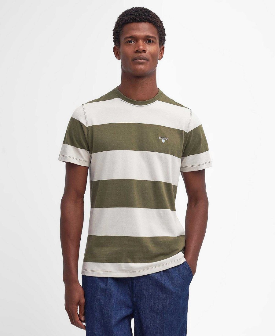 Men Barbour T-Shirts | Whalton Striped T-Shirt