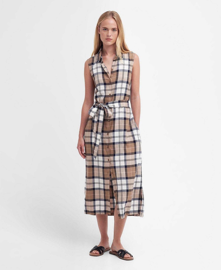 Women Barbour | Caroline Tartan Midi Dress